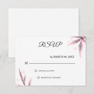 Simple Élégant Moderne Classique Mariage RSVP