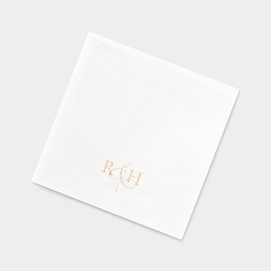 Simple Elegant Monogram Wedding  (Gauche)