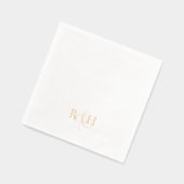 Simple Élégant Monogramme de Mariage (Gauche)