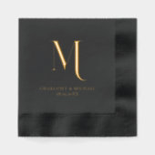 Simple, élégant, monogramme, mariage (Recto)