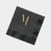 Simple, élégant, monogramme, mariage (Gauche)