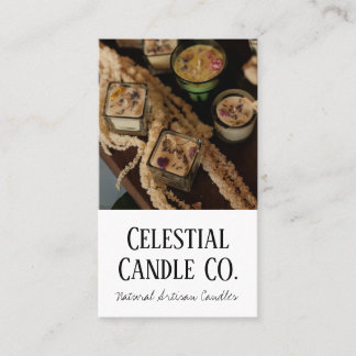 Simple Elegant Natural Artisan Candle Company Visitekaartje