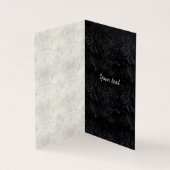Simple élégant noir & Marbre blanc 40e anniversair (Inside)