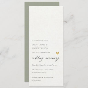 SIMPLE ÉLÉGANT OR GRAY TYPOGRAPHIE mariage carte