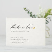 SIMPLE ÉLÉGANT OR GRAY TYPOGRAPHIE MERCI (Debout devant)