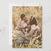Simple Élégant Photo Mariage Save The Date (Devant)