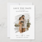 Simple Elegant Photo Wedding Save the Date (Devant)