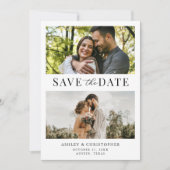Simple Elegant Photo Wedding Save the Date (Devant)