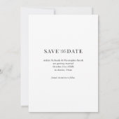 Simple Elegant Photo Wedding Save the Date (Dos)