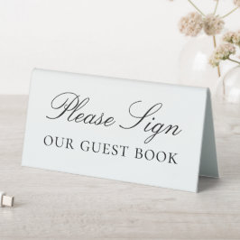 Simple Elegant Please Sign Our Guest Book Sign
