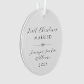Simple Elégant Premier Noël Marié Personnalisé (devant)