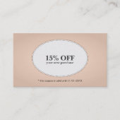 Simple Élégant Rose blanc rabais Coupon beauté (Devant)