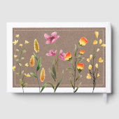 Simple Elegant Rustic Wildflowers Photo Wedding (Verso)