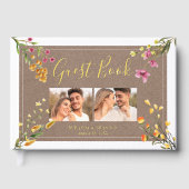 Simple Elegant Rustic Wildflowers Photo Wedding (Recto)