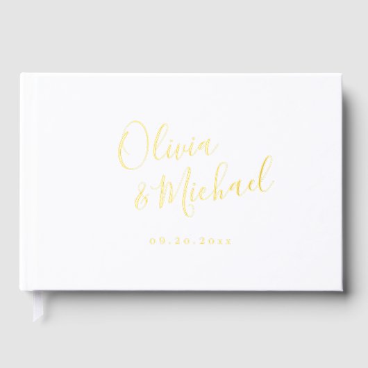 Simple elegant script couples name wedding (Recto)