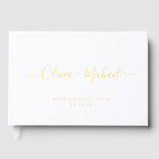 Simple elegant script couples name wedding (Recto)
