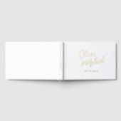 Simple elegant script couples name wedding gastenboek (Volledig)