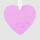 Simple Élégant Script Personnalisé Lilac Heart (dos)