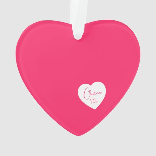 Simple élégant script personnalisé Noël rose (dos)