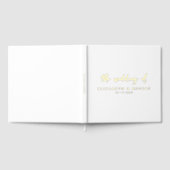 Simple élégant Script White Gold Foil Mariage (Complet)