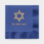 Simple Elegant Star of David #1 Nom de famille (Recto)