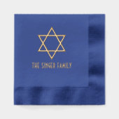 Simple Elegant Star of David #4 Nom de famille (Recto)