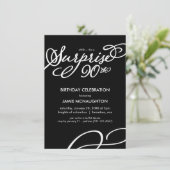 Simple, Elegant Surprise 90e Invitation anniversai (Debout devant)