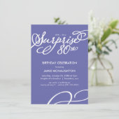 Simple, Elegant Surprise Invitation de 80e anniver (Debout devant)