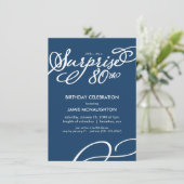 Simple, Elegant Surprise Invitation de 80e anniver (Debout devant)