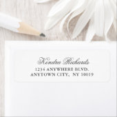 Simple Elegant Text Name and Address Etiket (Insitu)