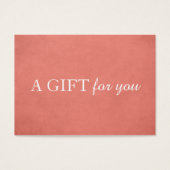 Simple Elegant Texture Rose Beauté CadeauCertifica (Devant)