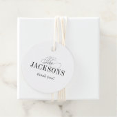 Simple Elegant Timeless Typography Wedding Bedankjes Labels (In situ)