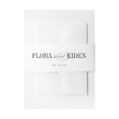 Simple Elegant Timeless Typography Wedding Uitnodigingen Wikkel (Voorkant Voorbeeld)