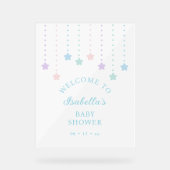 Simple Elegant Twinkle Little Stars Baby shower (Recto)