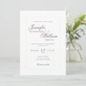 Simple Elegant Weddenschap Blush Script Kaart (Staand voorkant)