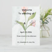 Simple & Elegant Wedding Invitation (Debout devant)