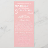 Simple Elegant Wedding Program Programma (Voorkant)