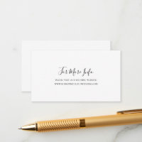 Simple Elegant Wedding Website Carte de boîtier