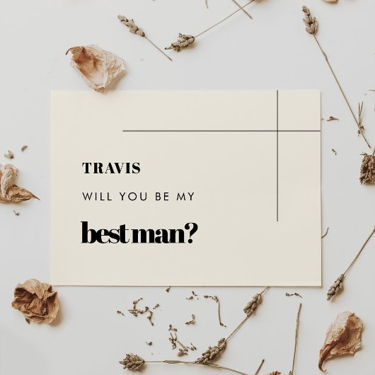 Simple, élégante et chic Carte de proposition Best