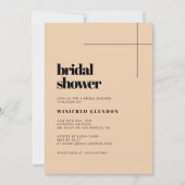 Simple, élégante et chic invitation à la douche nu (Devant)