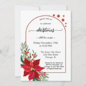 Simple élégante invitation de Noël (Devant)