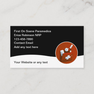 Simple EMS paramédical Cartes de visite Médicales