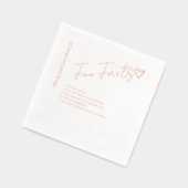 Simple Engagement Party Fun facts Name Wedding  (Gauche)