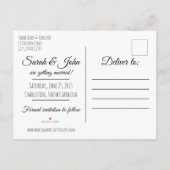 Simple Enregistrer la carte postale Date (Dos)