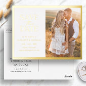 Simple Enregistrer La Carte Postale Date Foil Invi