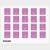 Simple Enregistrer les stickers Date, Fuchsia (Feuille)
