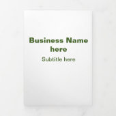 simple entreprise ajouter votre nom menu texte bro (Page de couverture)