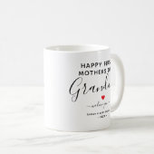 Simple et chic grand-mère Photo Collage Mug avec c (Devant droit)