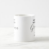 Simple et chic grand-mère Photo Collage Mug avec c (Centre)
