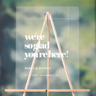 Simple et chic Tellement heureux que vous soyez ic